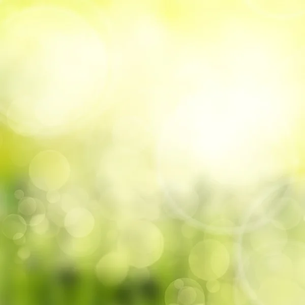 Green and yellow bokeh background — Stock Photo, Image