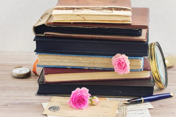 Pile of old books — Stock Photo, Image