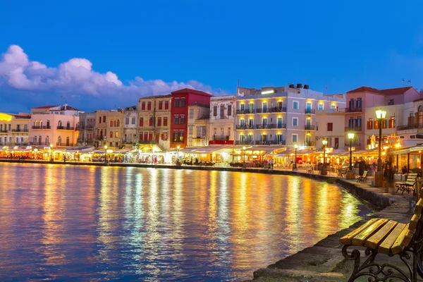 Venetian habour of Chania, Crete, Greece — Stock Photo, Image