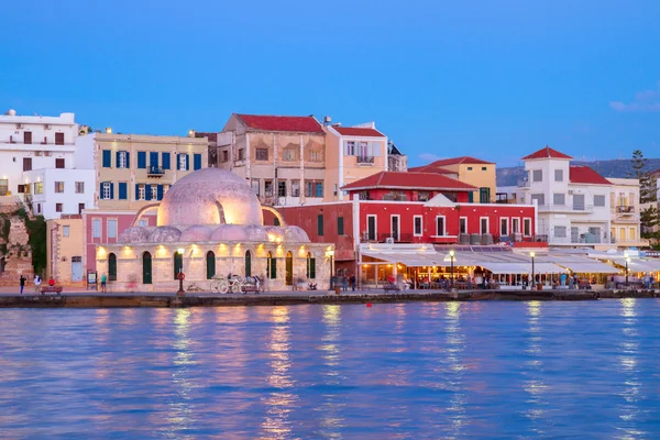 Chania, 크레타, 그리스의 베네치아 하버 — 스톡 사진