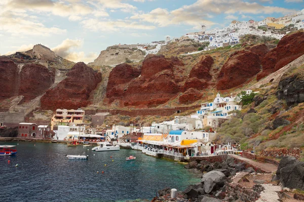 Bahía de Amoudi, Santorini, Grecia —  Fotos de Stock