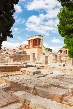 Knossos Sarayı'nda crete, Yunanistan
