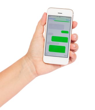 el smartphone sms bulutlar ile tutarak