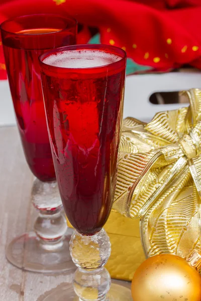 Christmas champagne — Stock Photo, Image