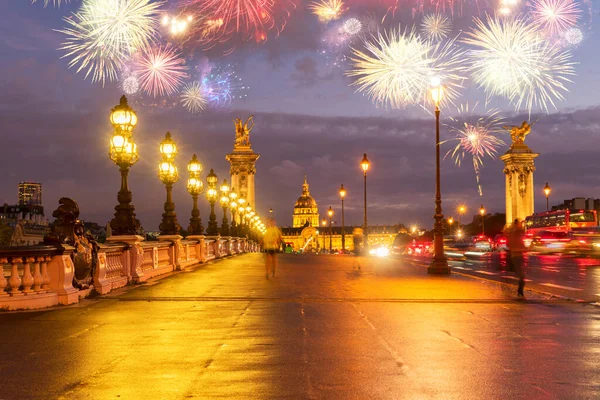 Alexandre iii brug, paris, Frankrijk — Stockfoto