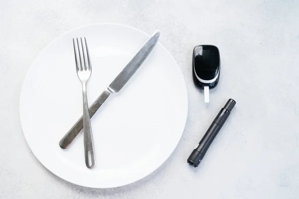 Diyabet diyet planlama kavramı — Stok fotoğraf