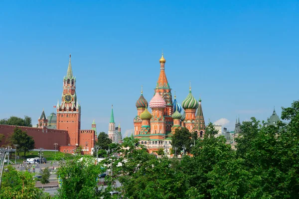 Moskva Stad Med Kreml Ryssland — Stockfoto
