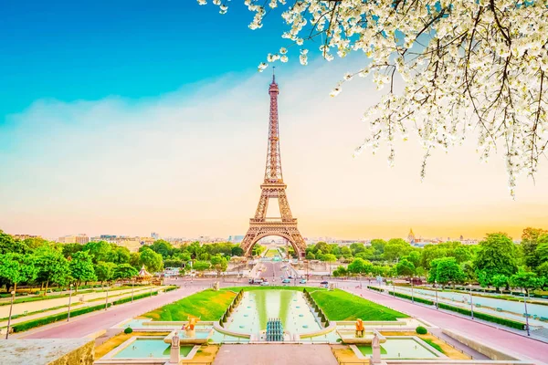Eiffel tour e da Trocadero, Parigi — Foto Stock
