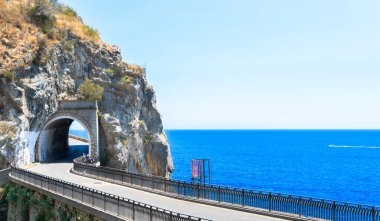 road of Amalfi coast, Italy clipart