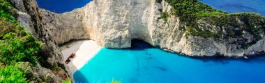 Zakinthos adasının güzel manzarası