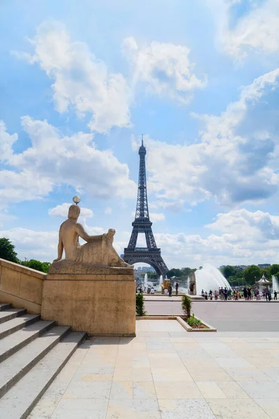 Eiffel tour and from Trocadero, Paris — Stock Photo, Image