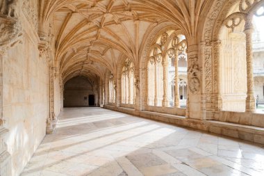 Mosteiro dos Jeronimos Lizbon, Portekiz 'de