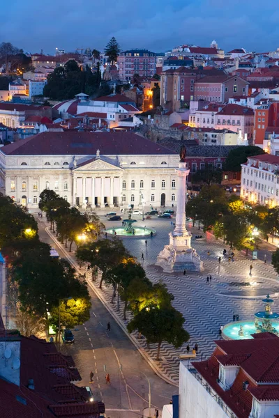 Náměstí Rossio, Lisabon — Stock fotografie