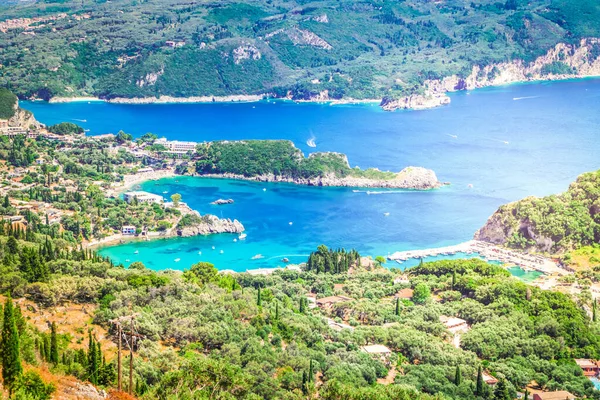 Paleokastritsa beach on Korfu, Greece — Stock Photo, Image