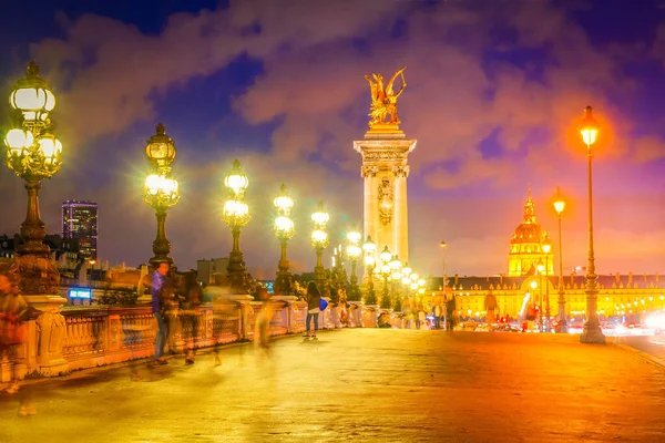 Alexandre iii most, Paříž, Francie — Stock fotografie