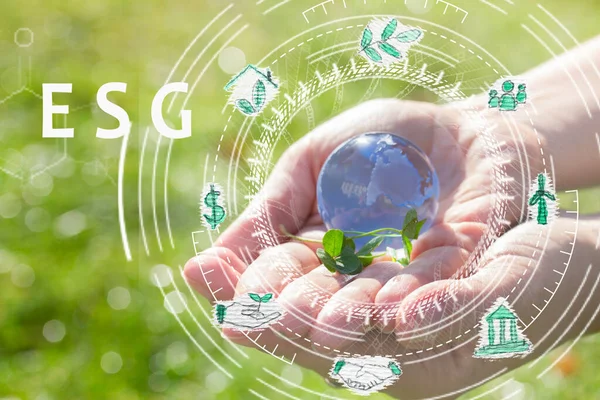 ESG concept of environmental, social and governance — Stock Photo, Image