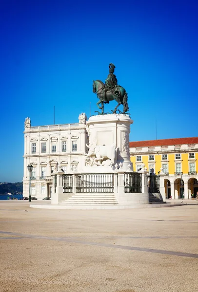 Praça do comércio em Lisboa, Portugal — Fotografia de Stock