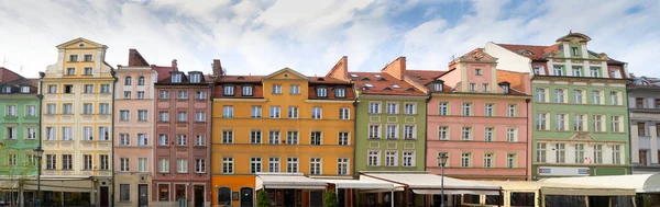 Piazza del mercato nel centro storico di Breslavia — Foto Stock