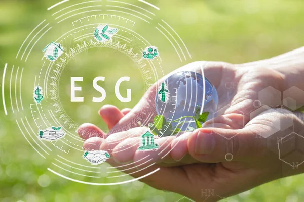 환경, 사회 및 통치에 대한 ESG 개념 — 스톡 사진