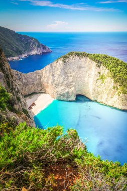 Zakinthos adasının güzel manzarası