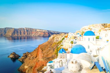 Beyaz Belfries Santorini Adası, Yunanistan