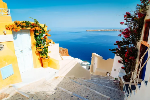 Piękne szczegóły wyspy Santorini, Grecja — Zdjęcie stockowe