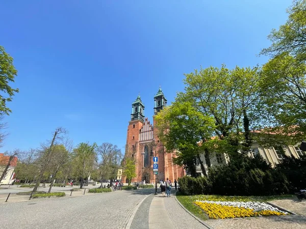 Archicathedral Basilica Peter Paul Katedrális Templom Poznan Lengyelország — Stock Fotó