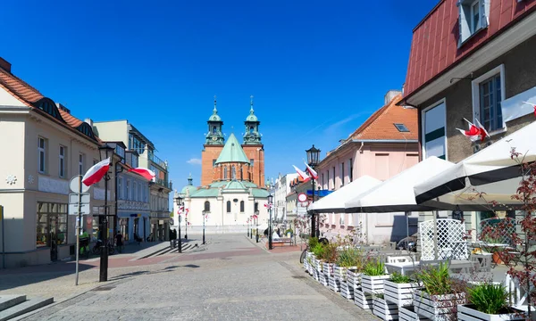 Historical Street Old Town Gniezno Poland —  Fotos de Stock