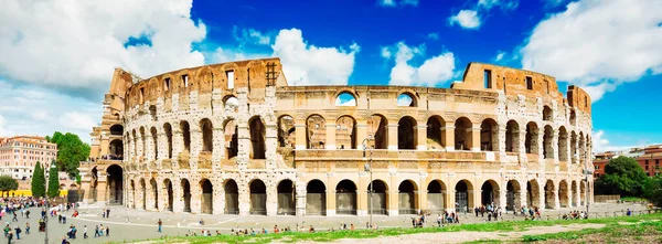 Ruinas Del Antiguo Coliseo Roma Italia Web Banner —  Fotos de Stock