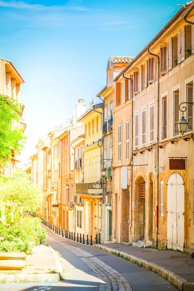 Rue Vieille Ville Aix Provence Jour Été France — Photo