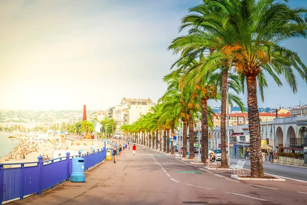 Promenade Des Anglais Nice Cote Dazur Francia — Foto de Stock