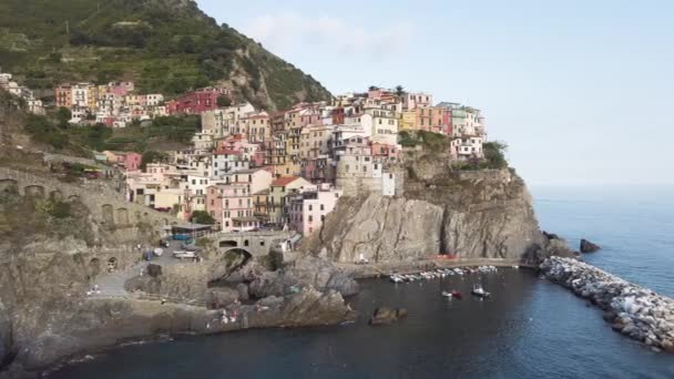 Manarila Ville Pittoresque Cinque Terre Italie — Video