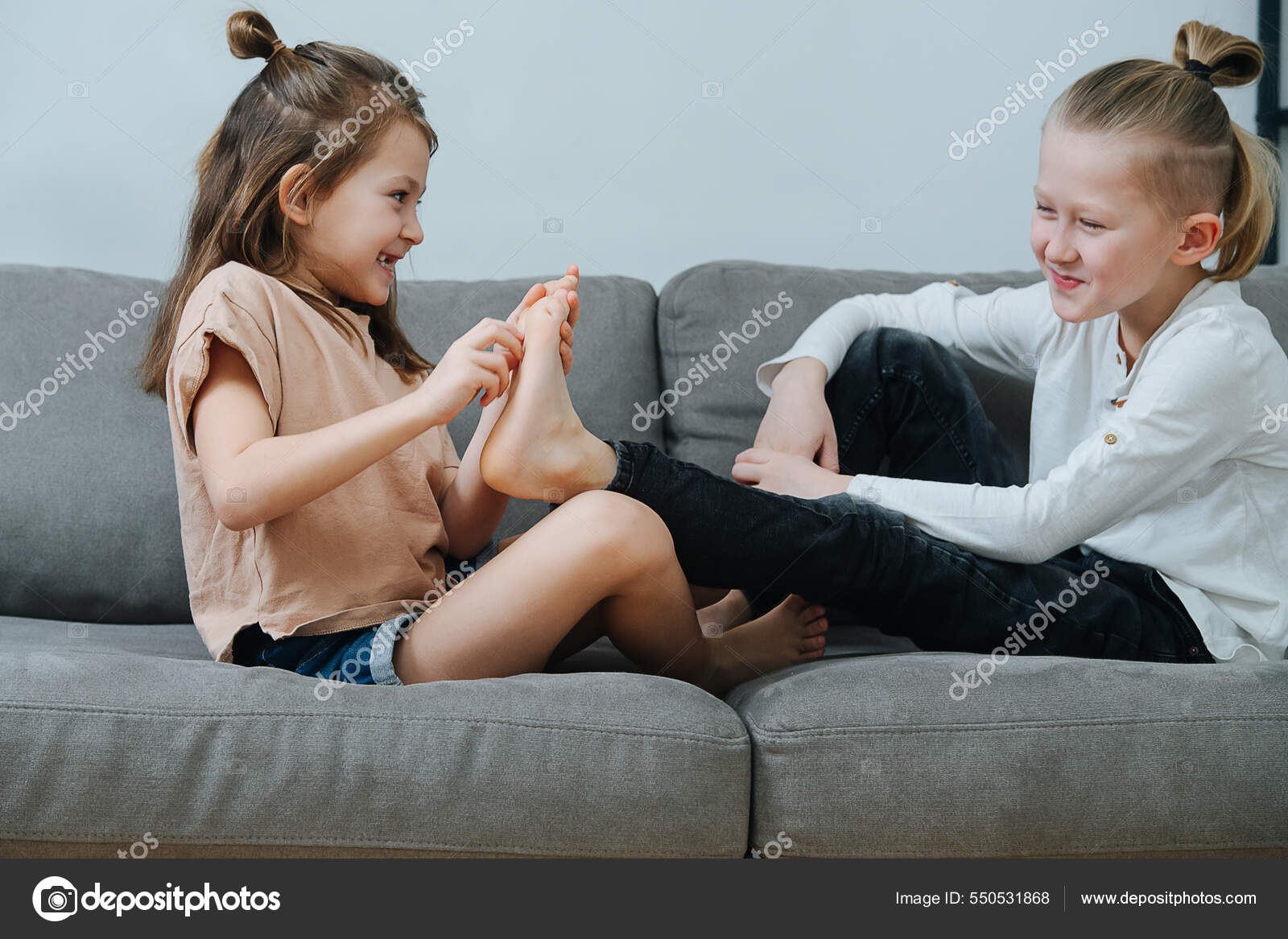 Young Girl Tickle