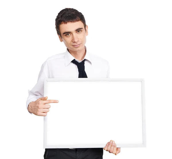 The young man on a white background — Stock Photo, Image