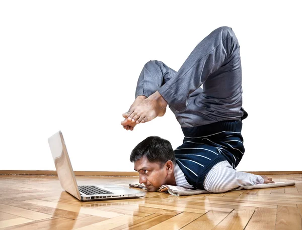 Business yoga — Stock Photo, Image