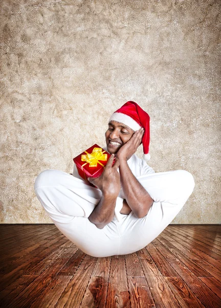 Christmas rolig yoga — Stockfoto