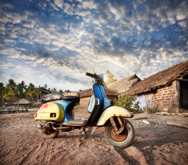 Hindistan eski retro scooter