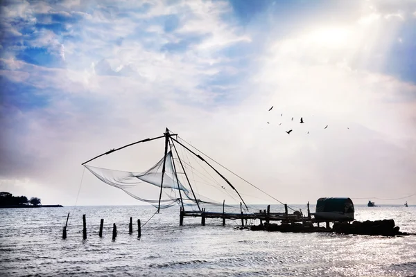 Chinesische Fischernetze — Stockfoto