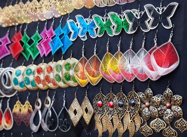 Earings op goa markt — Stockfoto