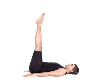 Yoga beyaz Hintli adam tarafından