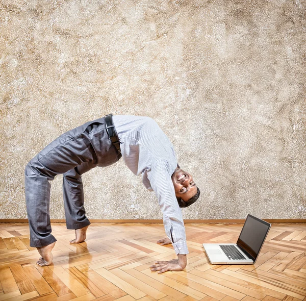 Business yoga — Stock Photo, Image