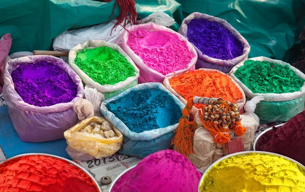 Indian colorful powders — Stock Photo, Image