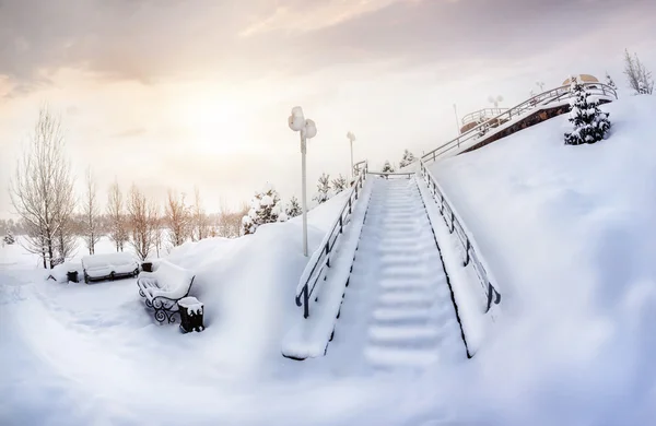 Parque de Inverno — Fotografia de Stock