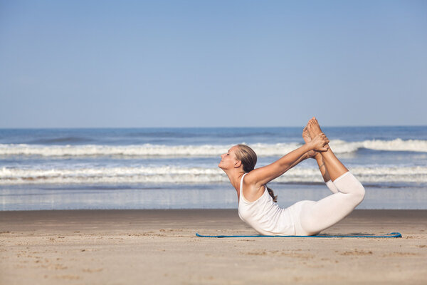 Yoga on the beach