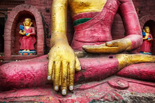 Socha Buddhy v Nepálu — Stock fotografie