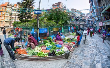 Kathmandu sebze pazarı