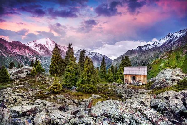 Casa en las montañas — Foto de Stock