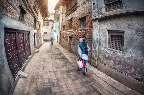 Vieil homme à Patan — Photo