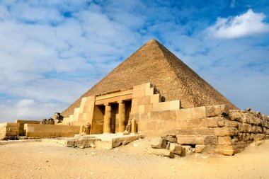 görünümü bir piramitlerin Giza, Mısır
