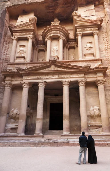 Al Khazneh - il tesoro della città antica di Petra, Giordania — Foto Stock